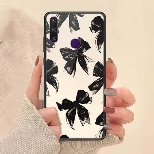 Honor 7A Cover - ONation Bow Series - HQ Ultra Shine Premium Infinity Glass Soft Silicon Borders Case