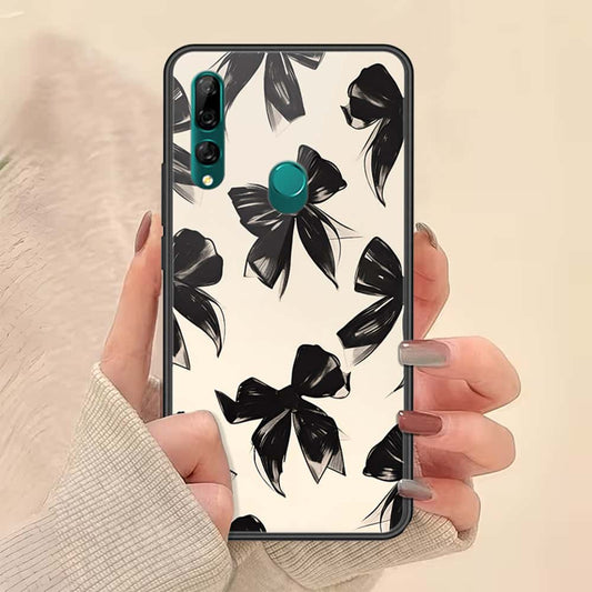 Huawei Y9 Prime 2019 Cover - ONation Bow Series - HQ Ultra Shine Premium Infinity Glass Soft Silicon Borders Case