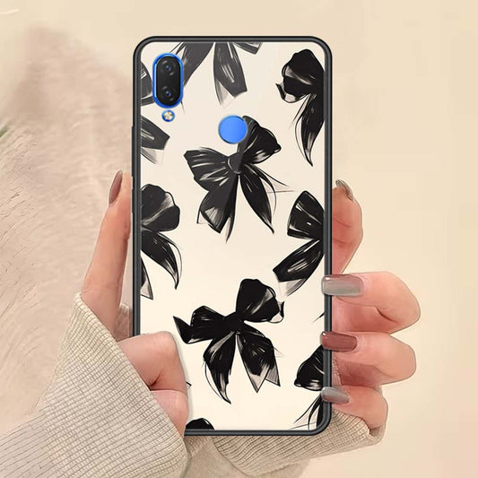 Huawei Y7 Prime 2019 / Y7 2019 / Y7 Pro 2019 Cover - ONation Bow Series - HQ Ultra Shine Premium Infinity Glass Soft Silicon Borders Case