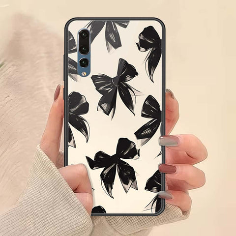 Huawei P20 Pro Cover - ONation Bow Series - HQ Ultra Shine Premium Infinity Glass Soft Silicon Borders Case
