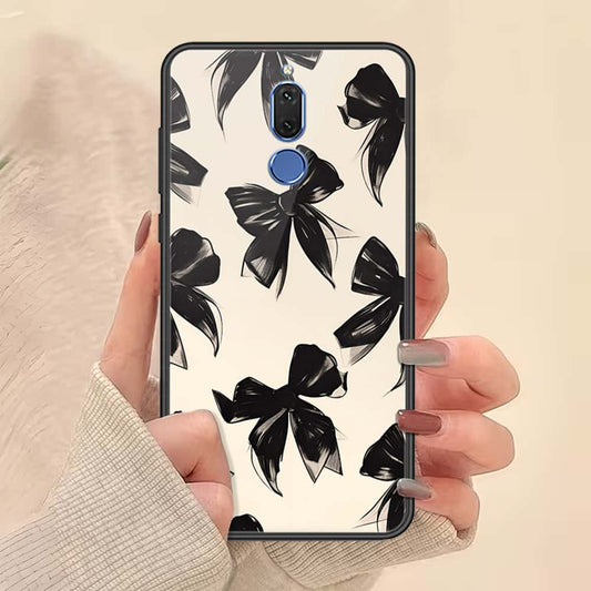 Huawei Mate 10 Lite Cover - ONation Bow Series - HQ Ultra Shine Premium Infinity Glass Soft Silicon Borders Case