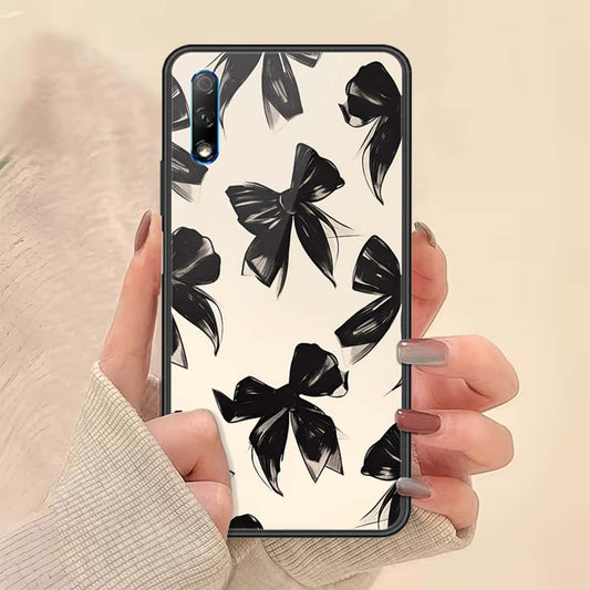 Honor 9X Cover - ONation Bow Series - HQ Ultra Shine Premium Infinity Glass Soft Silicon Borders Case