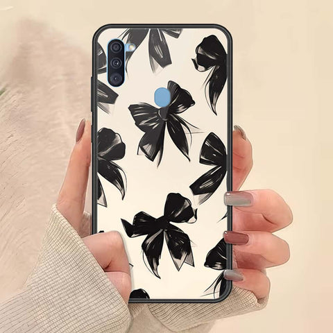 Samsung Galaxy M11 Cover - ONation Bow Series - HQ Ultra Shine Premium Infinity Glass Soft Silicon Borders Case