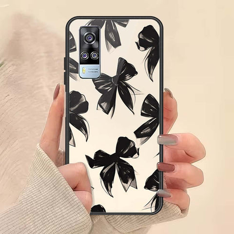 Vivo Y51a Cover - ONation Bow Series - HQ Ultra Shine Premium Infinity Glass Soft Silicon Borders Case