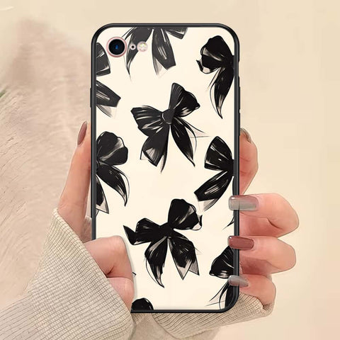 iPhone 8 / 7 - ONation Bow Series - HQ Ultra Shine Premium Infinity Glass Soft Silicon Borders Case