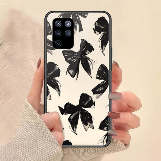 Oppo F19 Pro Cover - ONation Bow Series - HQ Ultra Shine Premium Infinity Glass Soft Silicon Borders Case