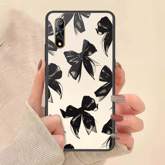 Vivo Y7s Cover - ONation Bow Series - HQ Ultra Shine Premium Infinity Glass Soft Silicon Borders Case