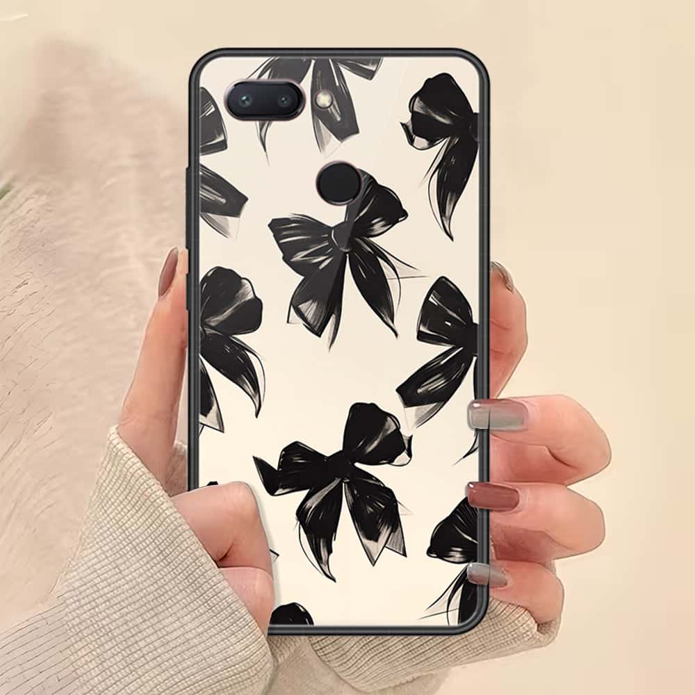 Xiaomi Mi 8 Lite Cover - ONation Bow Series - HQ Ultra Shine Premium Infinity Glass Soft Silicon Borders Case