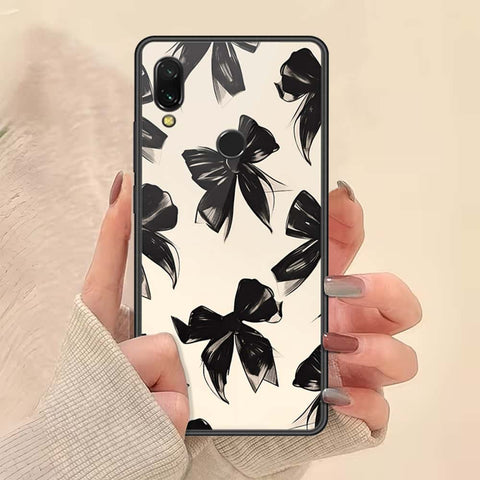 Xiaomi Redmi 7 Cover - ONation Bow Series - HQ Ultra Shine Premium Infinity Glass Soft Silicon Borders Case