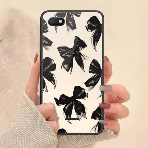 Xiaomi Redmi 6A Cover - ONation Bow Series - HQ Ultra Shine Premium Infinity Glass Soft Silicon Borders Case