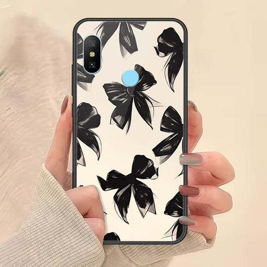Xiaomi Redmi Note 6 Pro Cover - ONation Bow Series - HQ Ultra Shine Premium Infinity Glass Soft Silicon Borders Case