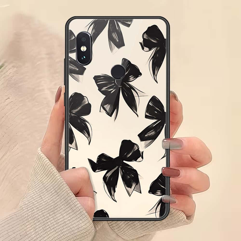Xiaomi Redmi Note 5 Pro Cover - ONation Bow Series - HQ Ultra Shine Premium Infinity Glass Soft Silicon Borders Case