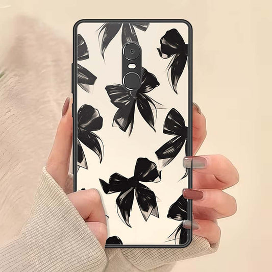 Xiaomi Redmi Note 4 / 4X Cover - ONation Bow Series - HQ Ultra Shine Premium Infinity Glass Soft Silicon Borders Case