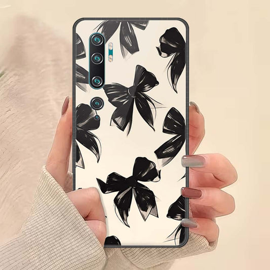 Xiaomi Mi CC9 Pro Cover - ONation Bow Series - HQ Ultra Shine Premium Infinity Glass Soft Silicon Borders Case