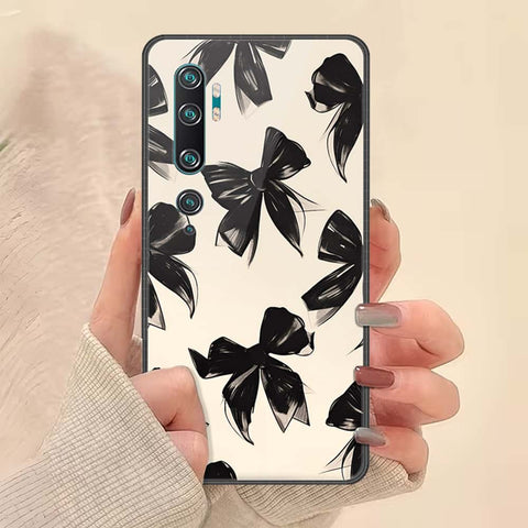 Xiaomi Mi CC9 Pro Cover - ONation Bow Series - HQ Ultra Shine Premium Infinity Glass Soft Silicon Borders Case