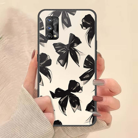 Realme 7 Pro Cover - ONation Bow Series - HQ Ultra Shine Premium Infinity Glass Soft Silicon Borders Case