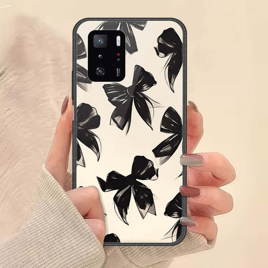 Xiaomi Poco X3 GT Cover - ONation Bow Series - HQ Ultra Shine Premium Infinity Glass Soft Silicon Borders Case