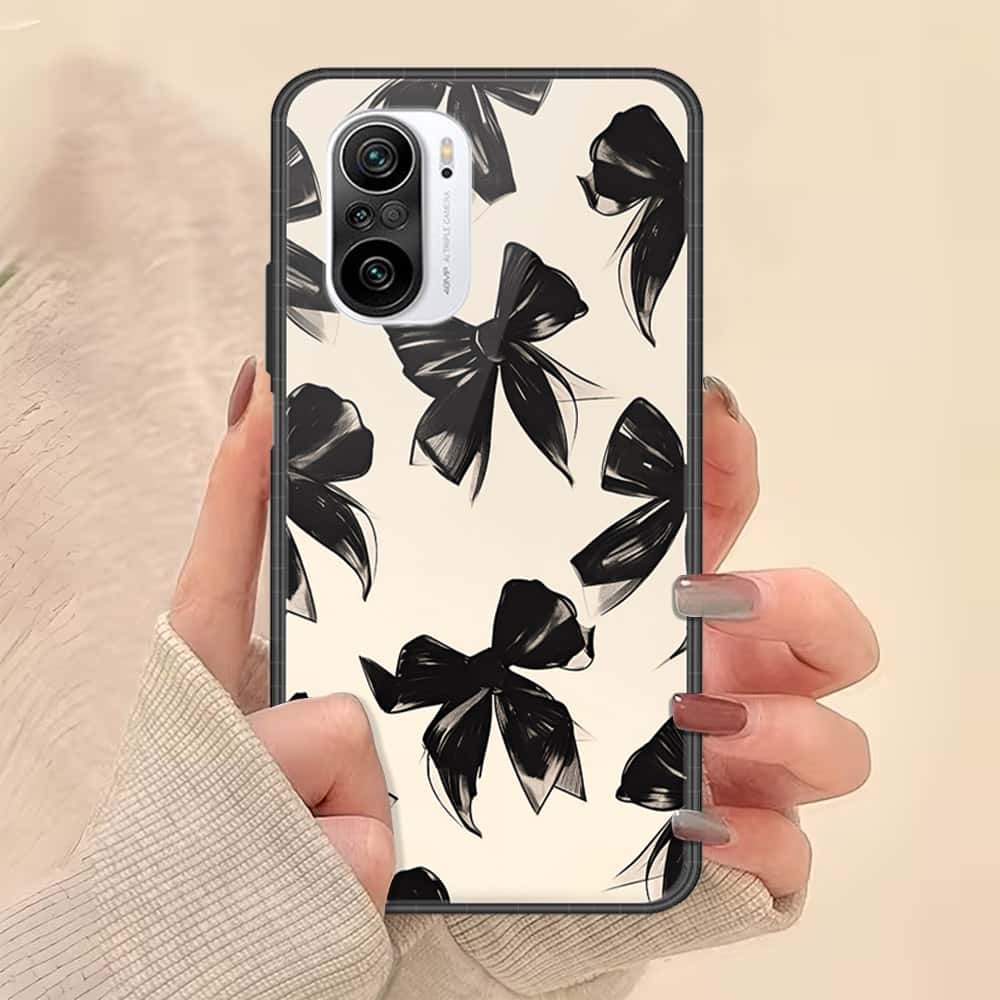 Xiaomi Redmi K40 Pro Plus Cover - ONation Bow Series - HQ Ultra Shine Premium Infinity Glass Soft Silicon Borders Case