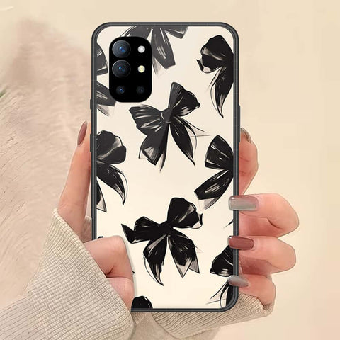 OnePlus 9R Cover - ONation Bow Series - HQ Ultra Shine Premium Infinity Glass Soft Silicon Borders Case