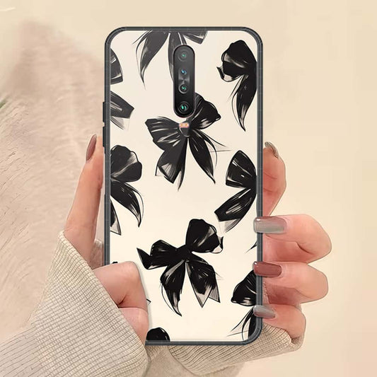 Xiaomi Poco X2 Cover - ONation Bow Series - HQ Ultra Shine Premium Infinity Glass Soft Silicon Borders Case