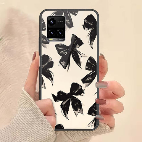 Vivo Y21 Cover - ONation Bow Series - HQ Ultra Shine Premium Infinity Glass Soft Silicon Borders Case