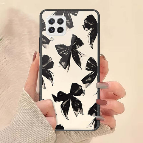 Samsung Galaxy M32 Cover - ONation Bow Series - HQ Ultra Shine Premium Infinity Glass Soft Silicon Borders Case