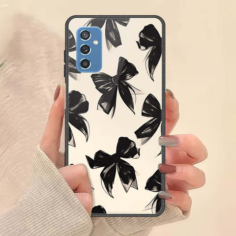Samsung Galaxy M52 5G Cover - ONation Bow Series - HQ Ultra Shine Premium Infinity Glass Soft Silicon Borders Case