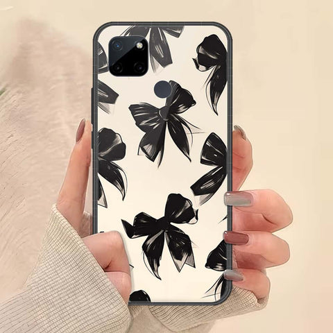 Realme C25Y Cover - ONation Bow Series - HQ Ultra Shine Premium Infinity Glass Soft Silicon Borders Case