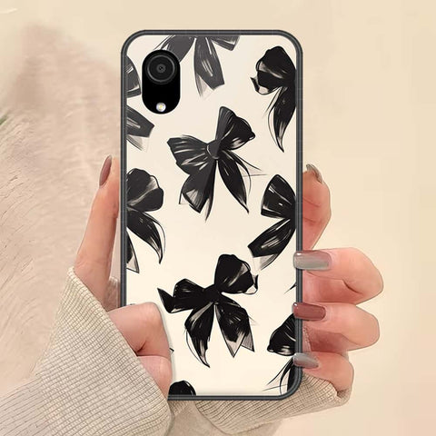 Samsung Galaxy A03 Core Cover - ONation Bow Series - HQ Ultra Shine Premium Infinity Glass Soft Silicon Borders Case