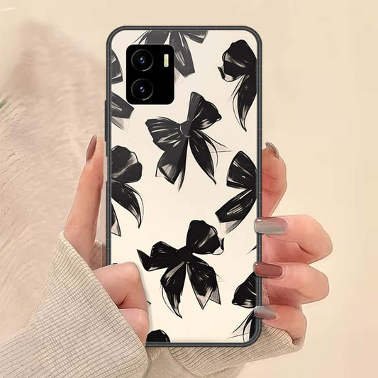 Vivo iQOO U5x Cover - ONation Bow Series - HQ Ultra Shine Premium Infinity Glass Soft Silicon Borders Case
