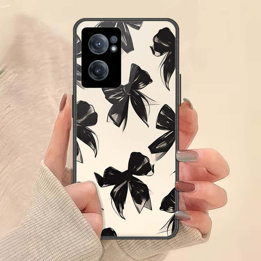 OnePlus Nord CE 2 5G Cover - ONation Bow Series - HQ Ultra Shine Premium Infinity Glass Soft Silicon Borders Case