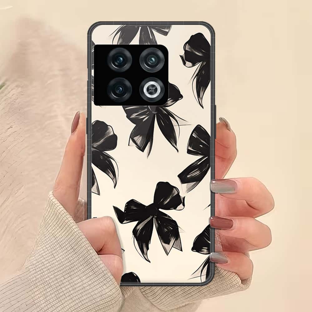 OnePlus 10 Pro Cover - ONation Bow Series - HQ Ultra Shine Premium Infinity Glass Soft Silicon Borders Case