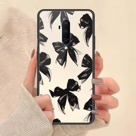 OnePlus 7T Pro Cover - ONation Bow Series - HQ Ultra Shine Premium Infinity Glass Soft Silicon Borders Case