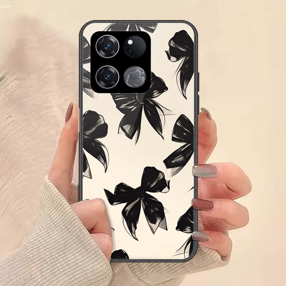 OnePlus Ace Racing Cover - ONation Bow Series - HQ Ultra Shine Premium Infinity Glass Soft Silicon Borders Case