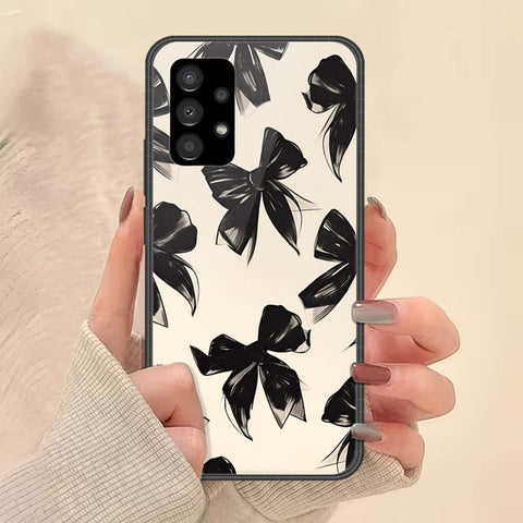 Samsung Galaxy A73 5G Cover - ONation Bow Series - HQ Ultra Shine Premium Infinity Glass Soft Silicon Borders Case