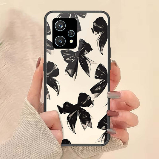Realme 9 Pro Plus  Cover - ONation Bow Series - HQ Ultra Shine Premium Infinity Glass Soft Silicon Borders Case