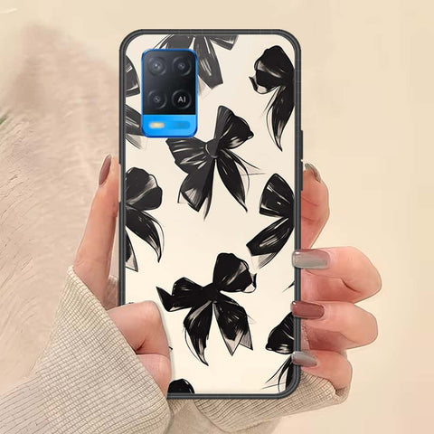 Oppo A54 4G Cover - ONation Bow Series - HQ Ultra Shine Premium Infinity Glass Soft Silicon Borders Case