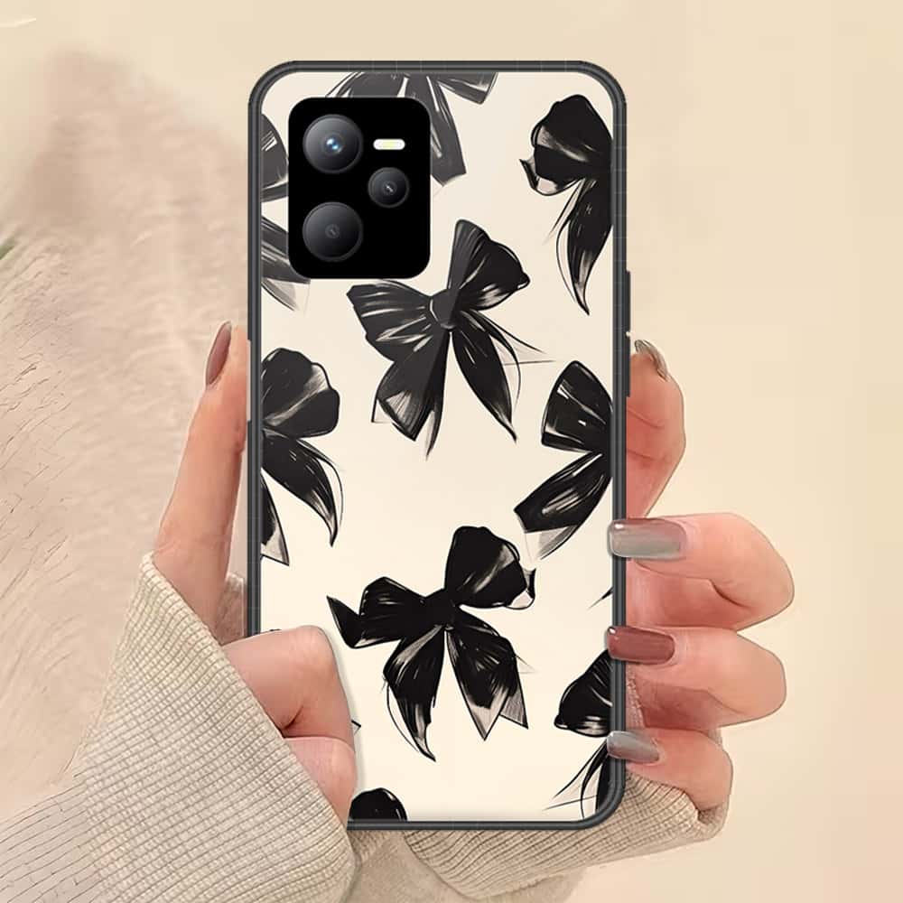Realme 9 Pro Cover - ONation Bow Series - HQ Ultra Shine Premium Infinity Glass Soft Silicon Borders Case