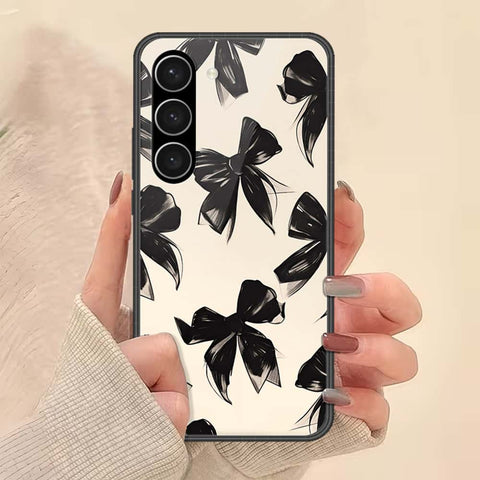 Samsung Galaxy S23 Plus 5G Cover - ONation Bow Series - HQ Ultra Shine Premium Infinity Glass Soft Silicon Borders Case