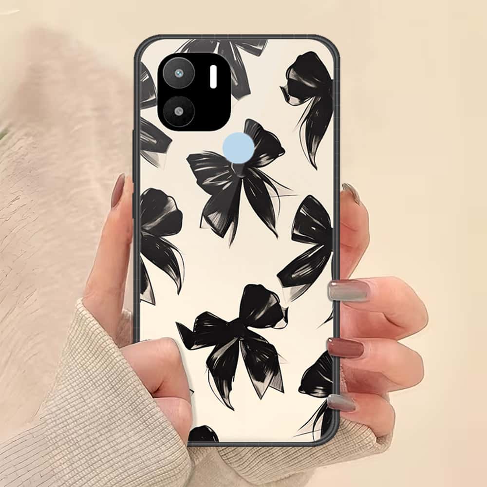 Xiaomi Redmi A2 Plus Cover - ONation Bow Series - HQ Ultra Shine Premium Infinity Glass Soft Silicon Borders Case