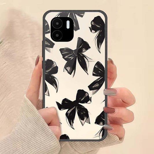 Xiaomi Redmi A2 Cover - ONation Bow Series - HQ Ultra Shine Premium Infinity Glass Soft Silicon Borders Case