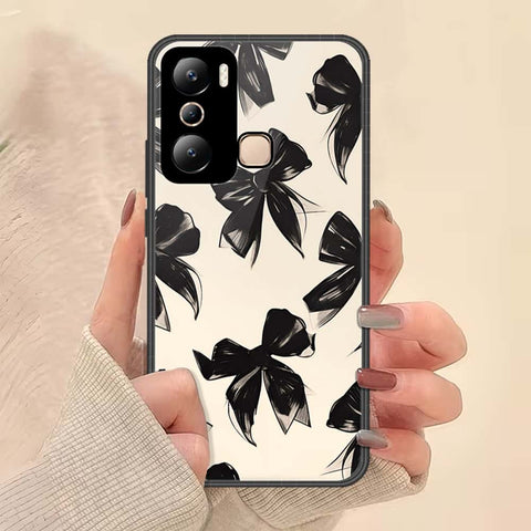 Infinix Hot 20i Cover - ONation Bow Series - HQ Ultra Shine Premium Infinity Glass Soft Silicon Borders Case