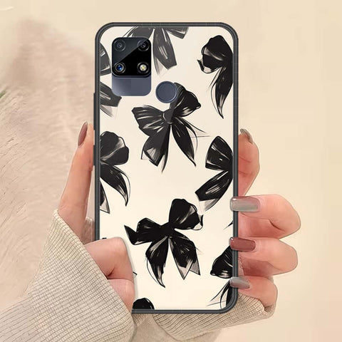 Realme Narzo 30 Cover - ONation Bow Series - HQ Ultra Shine Premium Infinity Glass Soft Silicon Borders Case