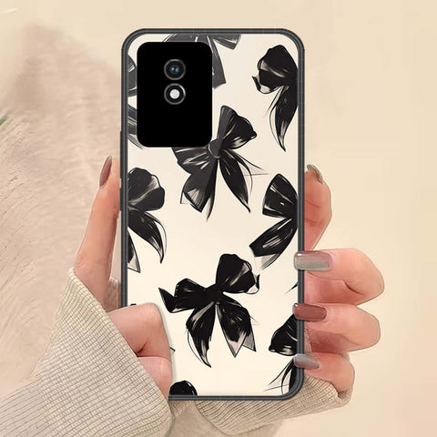 Vivo Y02 Cover - ONation Bow Series - HQ Ultra Shine Premium Infinity Glass Soft Silicon Borders Case