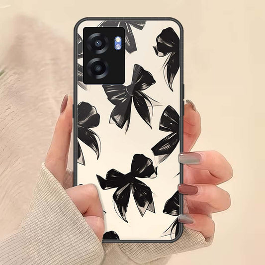 OnePlus Nord N300 Cover - ONation Bow Series - HQ Ultra Shine Premium Infinity Glass Soft Silicon Borders Case