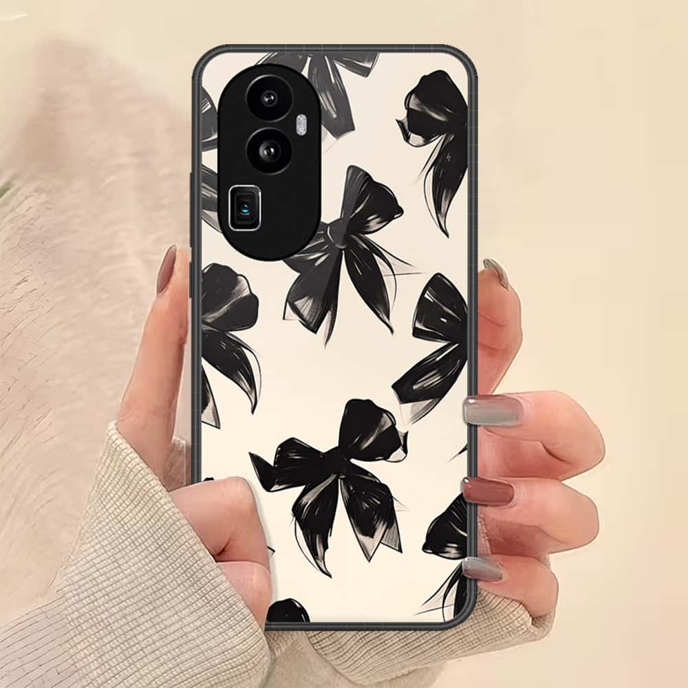 Oppo Reno 10 Pro Plus Cover - ONation Bow Series - HQ Ultra Shine Premium Infinity Glass Soft Silicon Borders Case