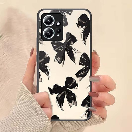 Xiaomi Redmi Note 12 4G Cover - ONation Bow Series - HQ Ultra Shine Premium Infinity Glass Soft Silicon Borders Case