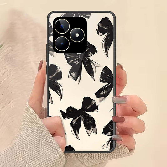 Realme C53 Cover - ONation Bow Series - HQ Ultra Shine Premium Infinity Glass Soft Silicon Borders Case