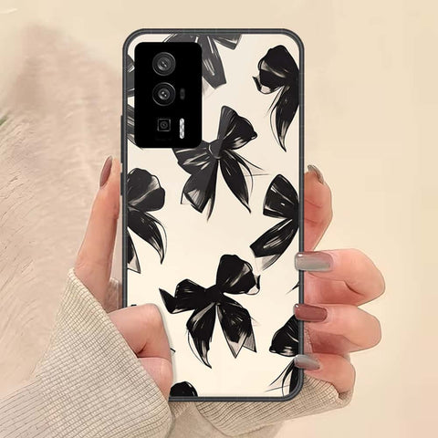 Xiaomi Poco F5 Pro Cover - ONation Bow Series - HQ Ultra Shine Premium Infinity Glass Soft Silicon Borders Case