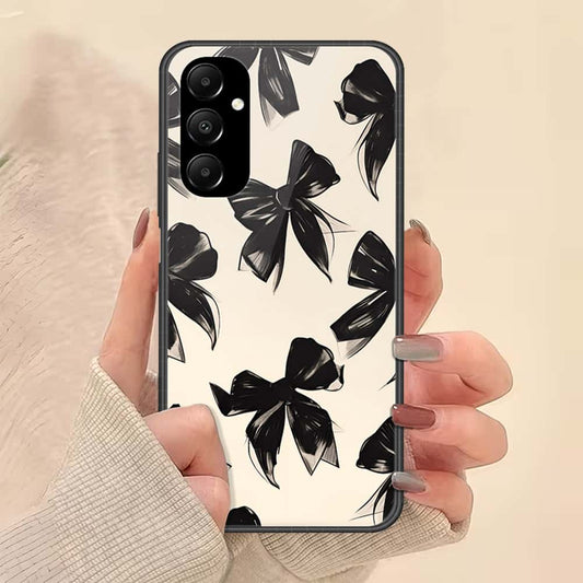 Samsung Galaxy A05s Cover - ONation Bow Series - HQ Ultra Shine Premium Infinity Glass Soft Silicon Borders Case